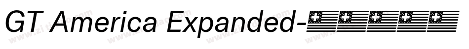 GT America Expanded字体转换